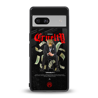 cruelty back phone cover | glass case for Google Pixel 7