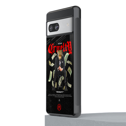 cruelty back phone cover | glass case for Google Pixel 7