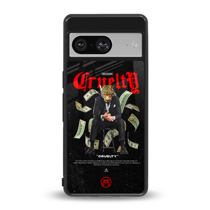 cruelty back phone cover | glass case for Google Pixel 8