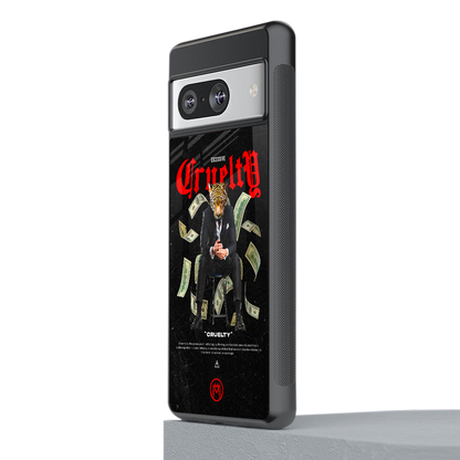 cruelty back phone cover | glass case for Google Pixel 8