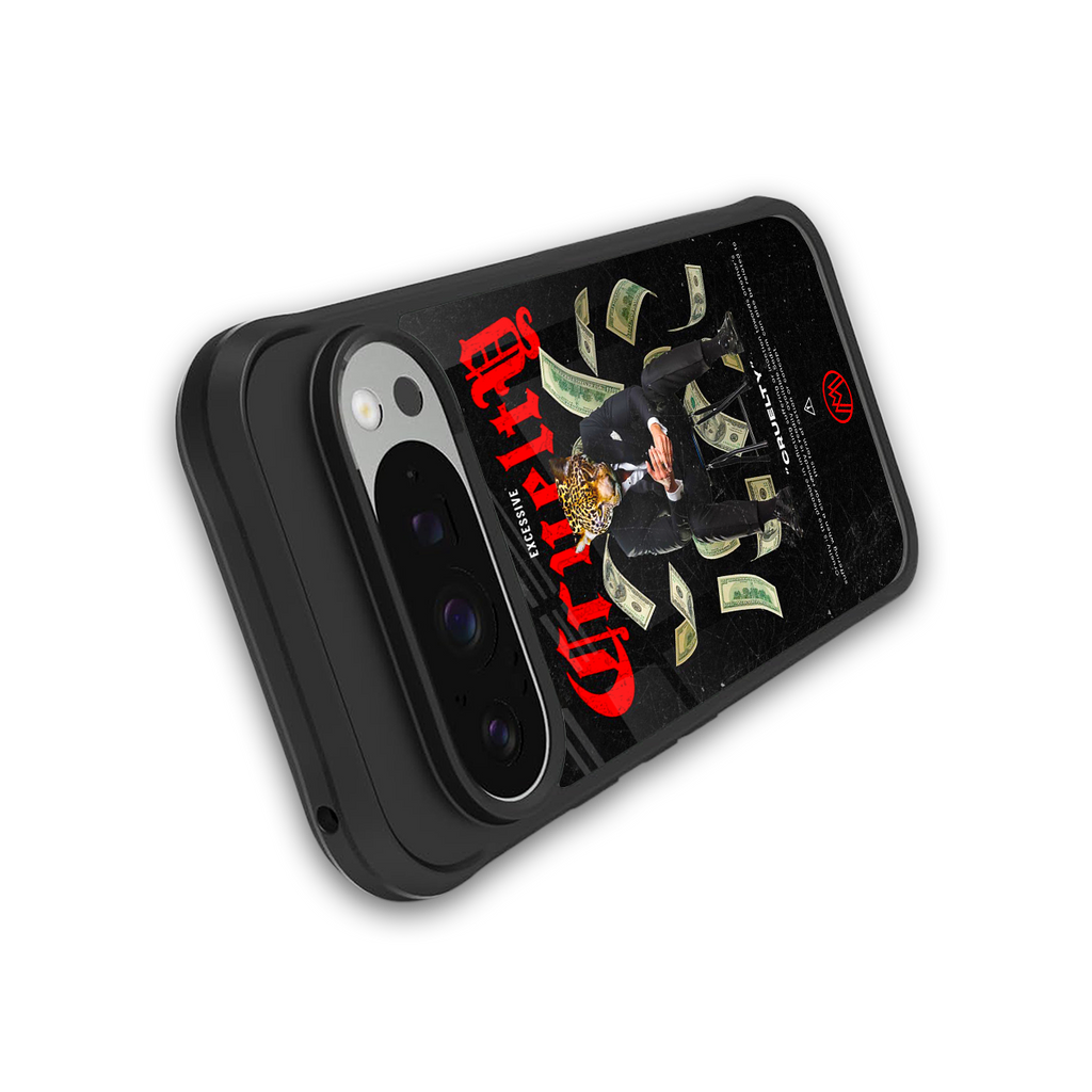 cruelty back phone cover | glass case for google pixel 9 pro