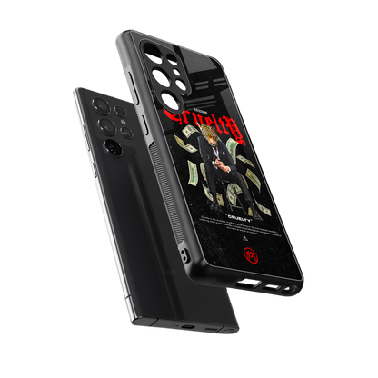 cruelty back phone cover | glass case for samsung galaxy s25 ultra