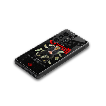 cruelty back phone cover | glass case for samsung galaxy s25 ultra