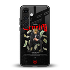 cruelty back phone cover | glass case for samsung galaxy s25 plus
