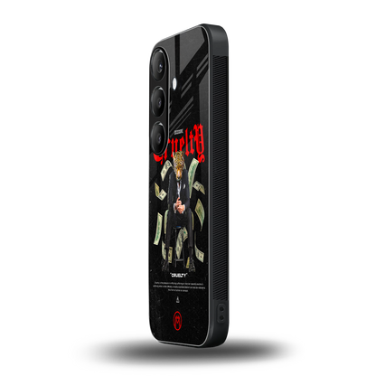 cruelty back phone cover | glass case for samsung galaxy s24 fe