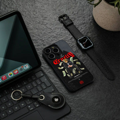 cruelty back phone cover | glass case for iphone 16 pro max