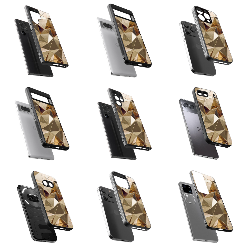 Durable Glass Back Mobile Case for iPhone, Samsung, OnePlus, Google Pixel, Redmi, Vivo, Oppo