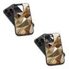 Trendy Glass Back Mobile Case for iPhone, Samsung, Redmi, OnePlus, Google Pixel, Motorola