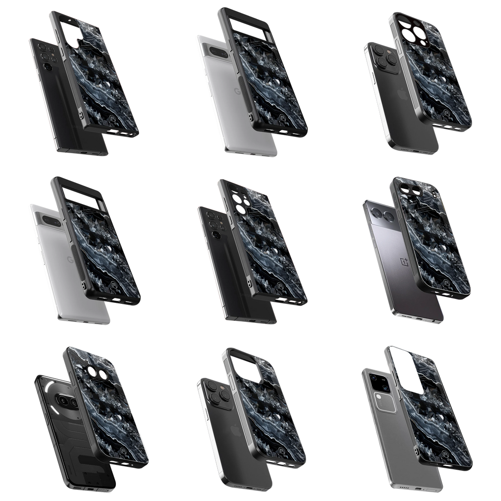 Durable Glass Back Mobile Case for iPhone, Samsung, OnePlus, Google Pixel, Redmi, Vivo, Oppo