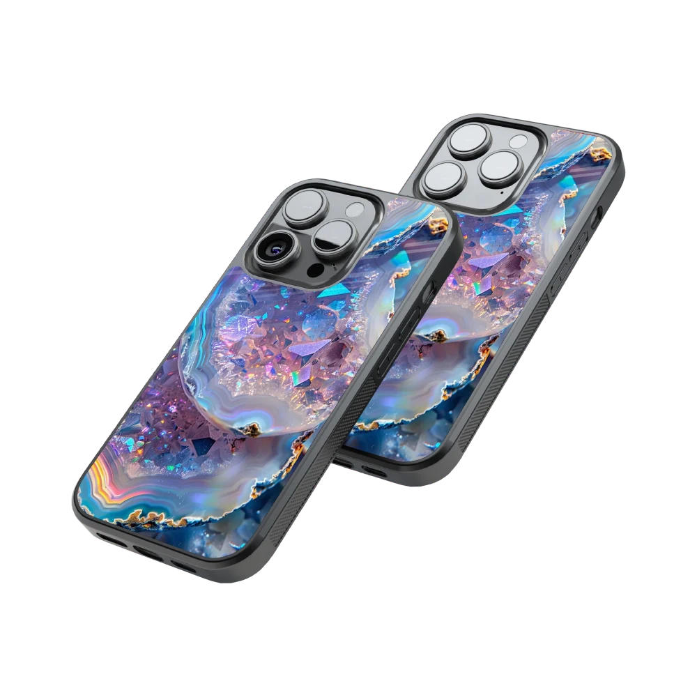 Protective Glass Back Phone Case Compatible with iPhone, Samsung, OnePlus, Pixel & More