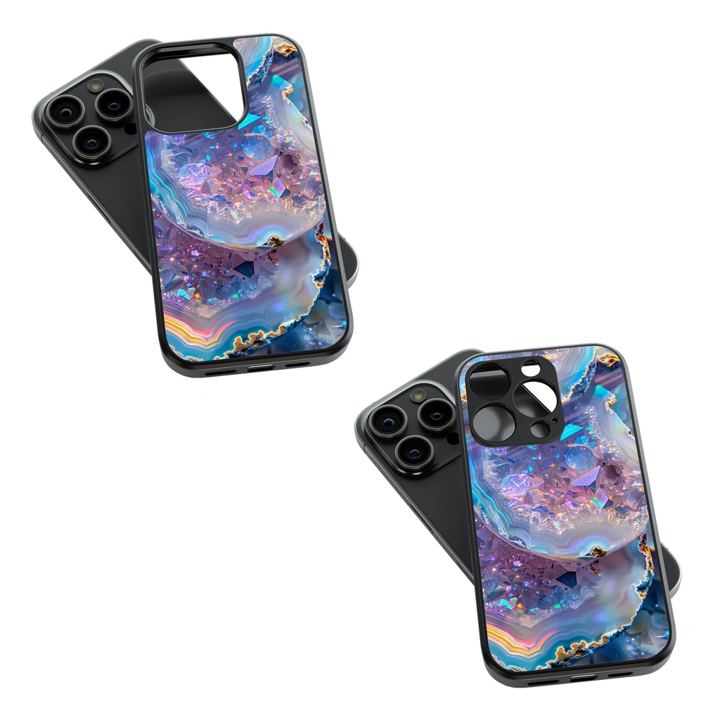 Trendy Glass Back Mobile Case for iPhone, Samsung, Redmi, OnePlus, Google Pixel, Motorola