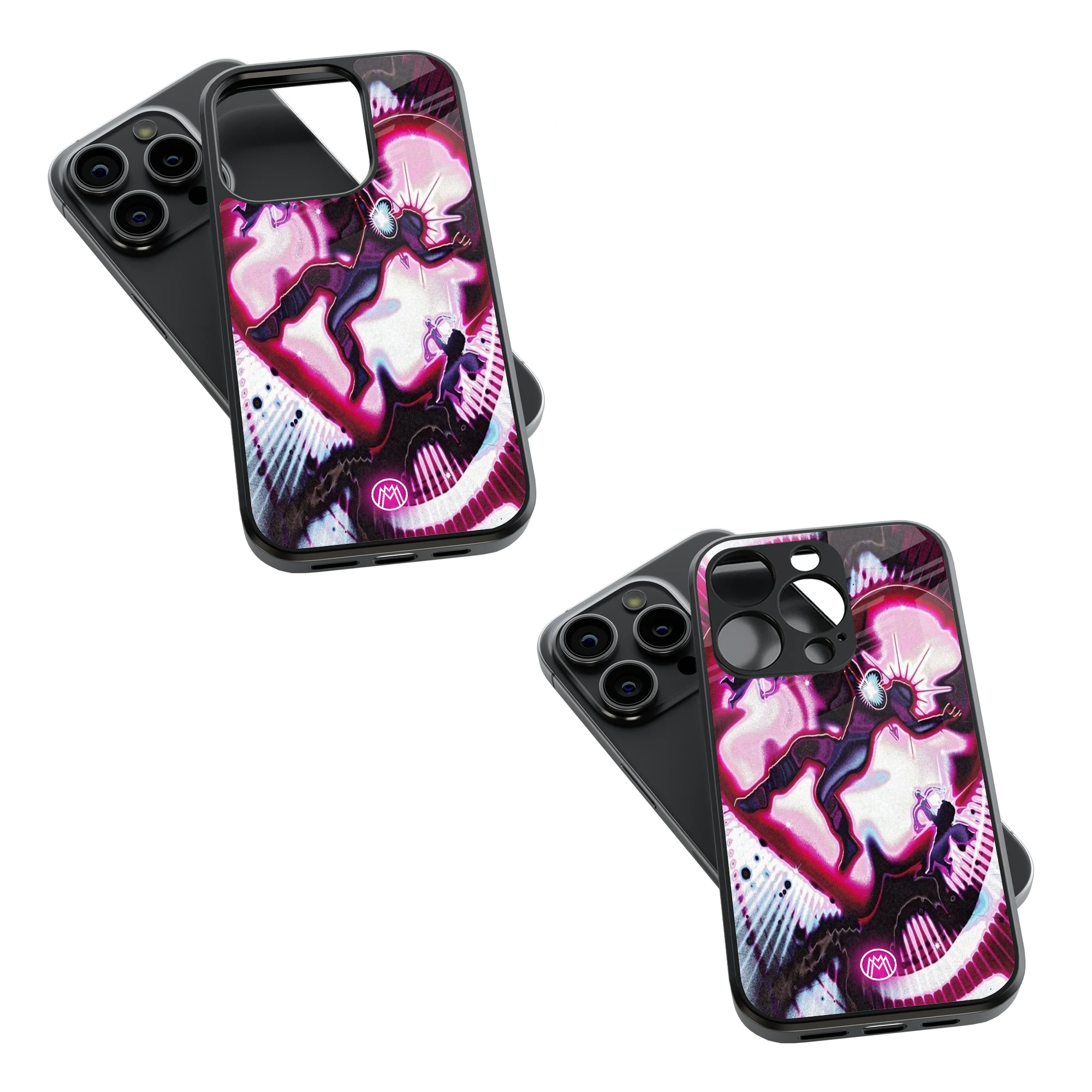 Trendy Glass Back Mobile Case for iPhone, Samsung, Redmi, OnePlus, Google Pixel, Motorola