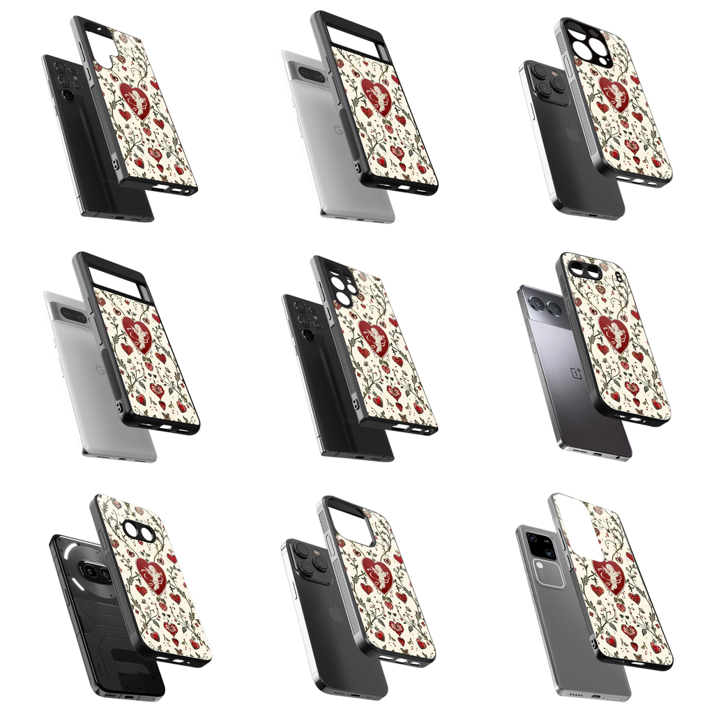 Durable Glass Back Mobile Case for iPhone, Samsung, OnePlus, Google Pixel, Redmi, Vivo, Oppo