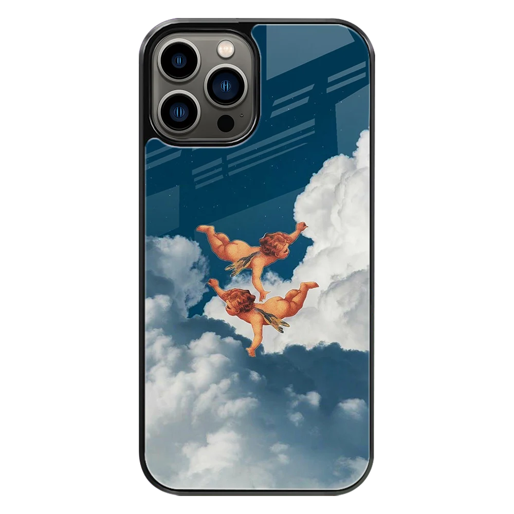 Premium Glass Back Mobile Phone Cover for iPhone, Samsung, OnePlus, Google Pixel, Redmi, Oppo, Vivo & Realme
