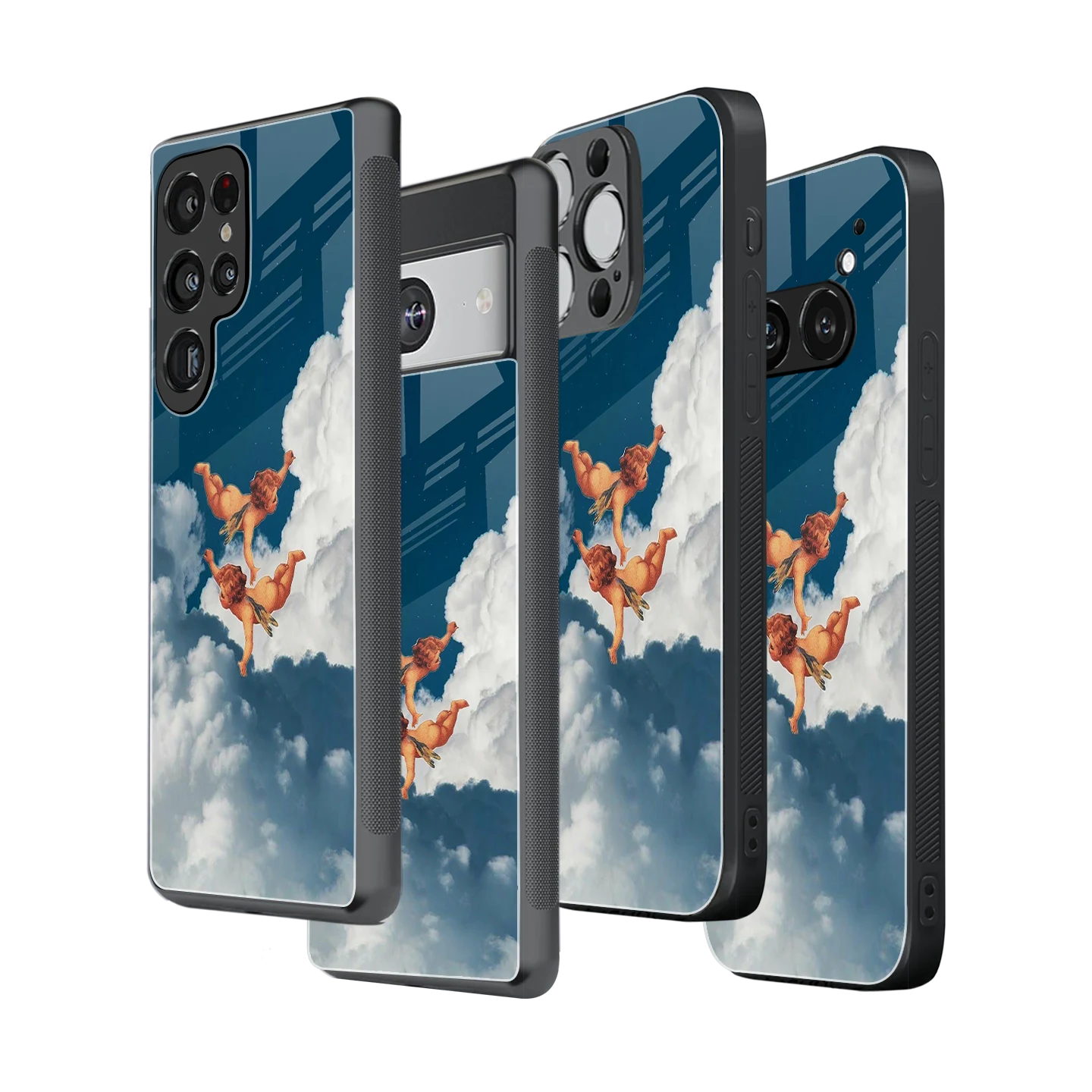 Stylish Glass Back Case for All Smartphones iPhone, Samsung, OnePlus, Pixel, Redmi, Oppo, Vivo, Motorola