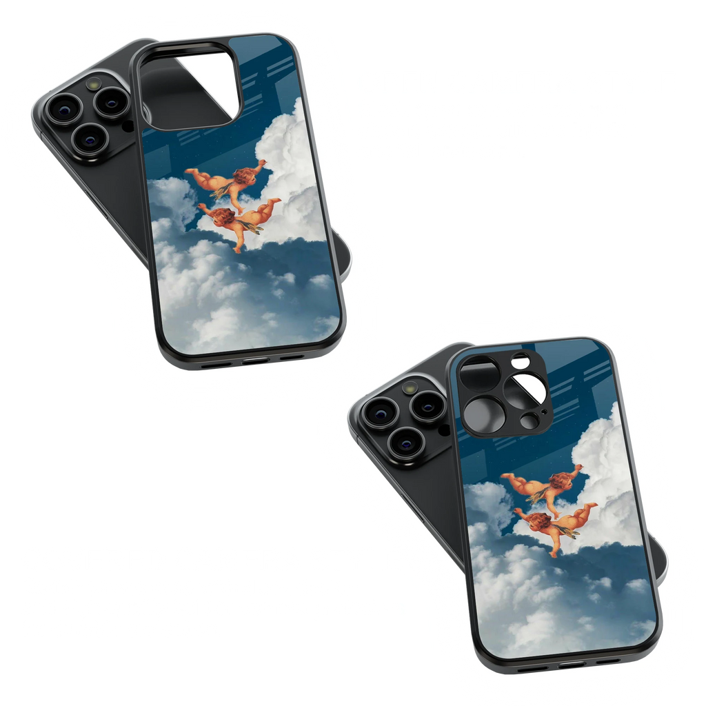 Trendy Glass Back Mobile Case for iPhone, Samsung, Redmi, OnePlus, Google Pixel, Motorola