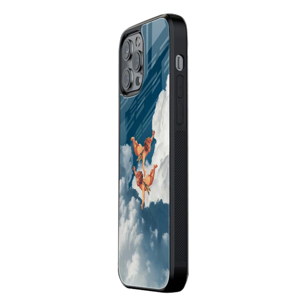 Slim Glass Back Phone Case for Multiple Brands iPhone, Samsung, Redmi, OnePlus, Oppo, Vivo
