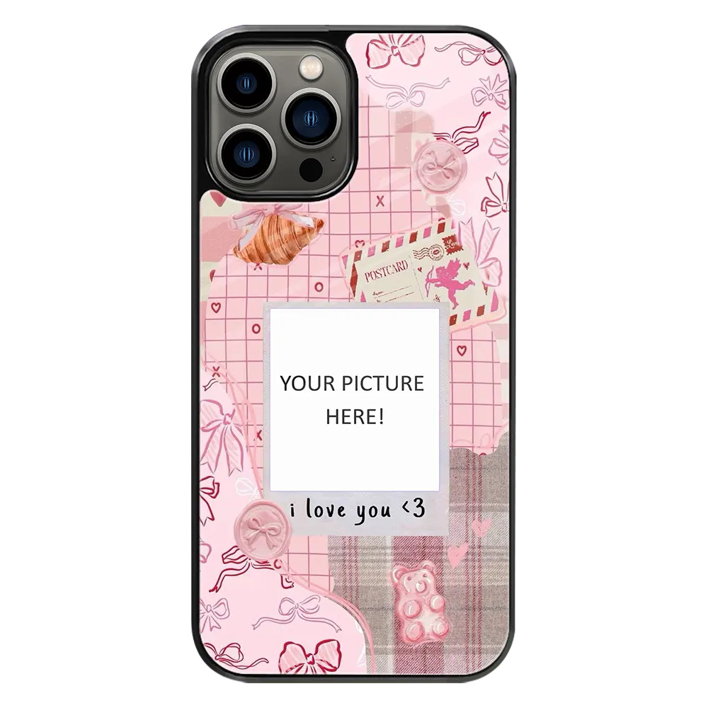 Polaroid Personalised Glass Phone Case