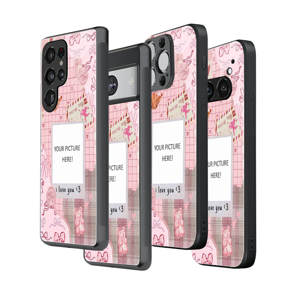 Polaroid Personalised Glass Phone Case