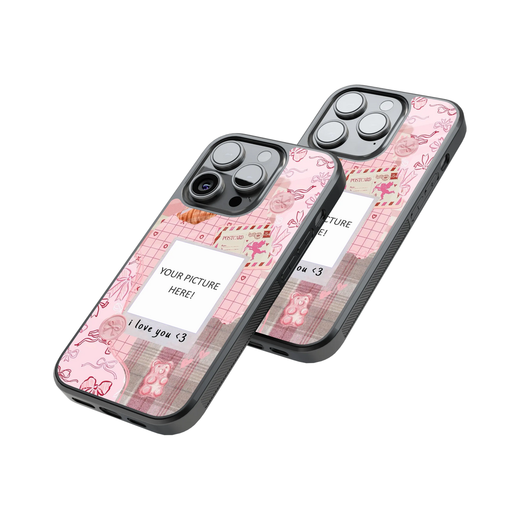 Polaroid Personalised Glass Phone Case