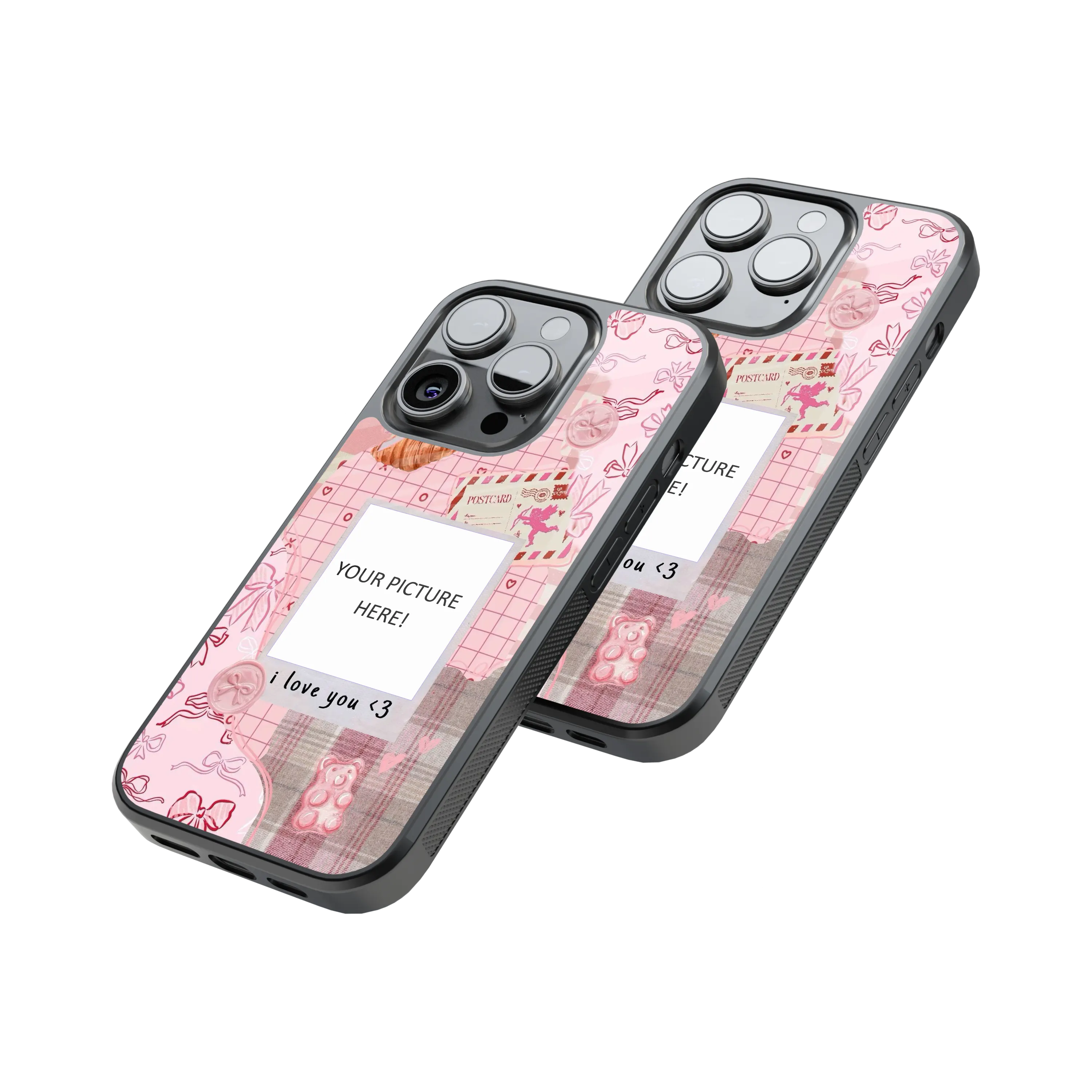 Polaroid Personalised Glass Phone Case