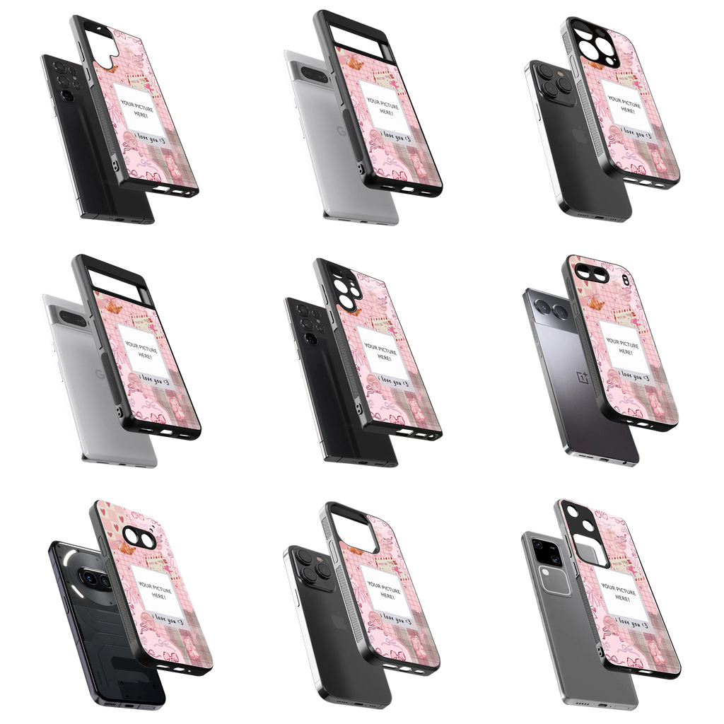 Polaroid Personalised Glass Phone Case