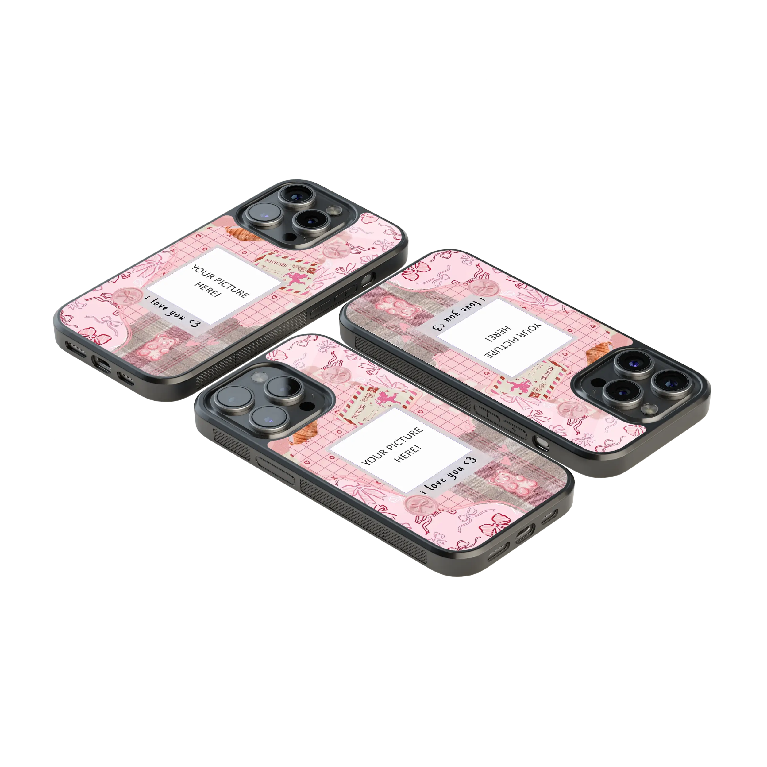 Polaroid Personalised Glass Phone Case