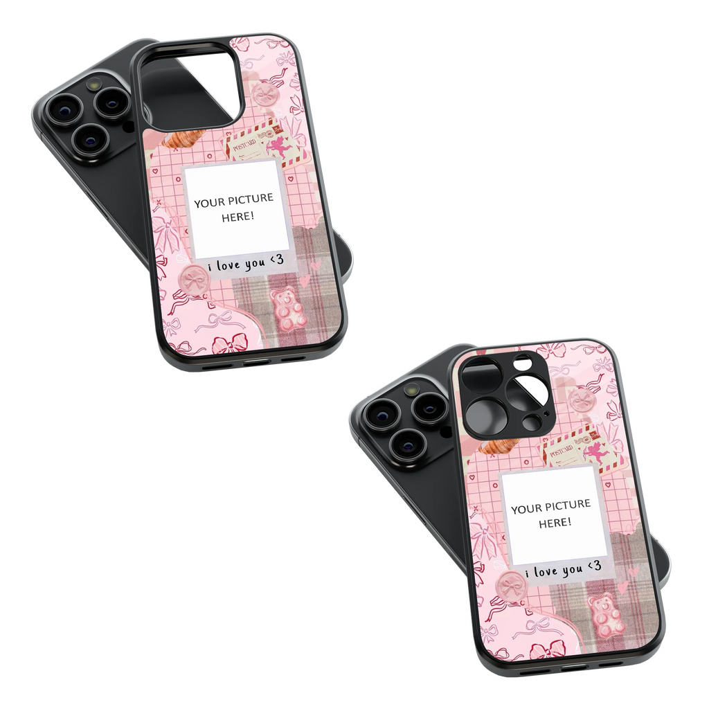Polaroid Personalised Glass Phone Case