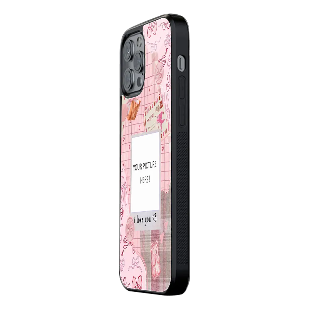 Polaroid Personalised Glass Phone Case