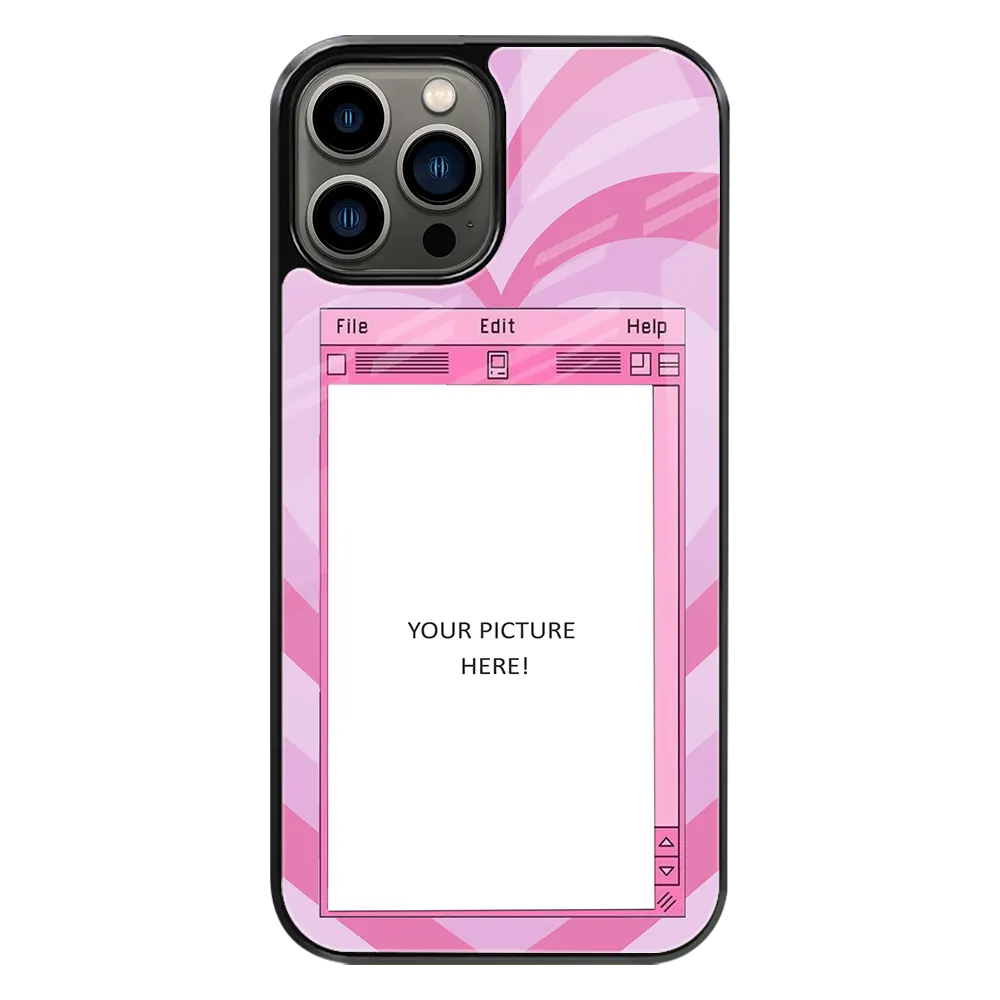 Polaroid Personalised Glass Phone Case