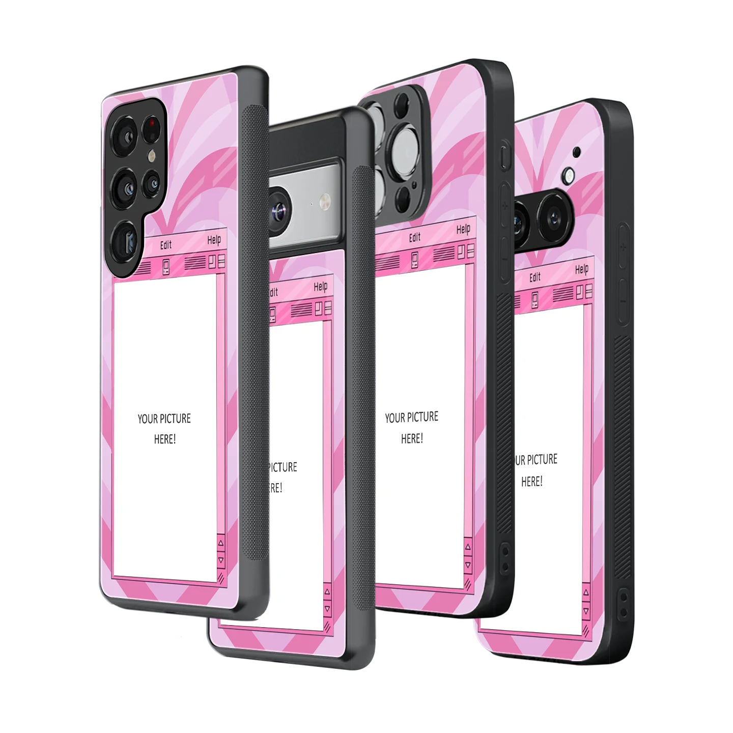 Polaroid Personalised Glass Phone Case