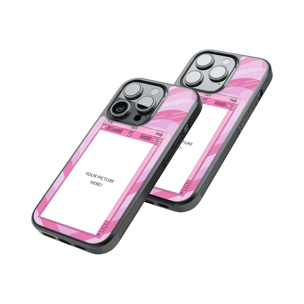 Polaroid Personalised Glass Phone Case