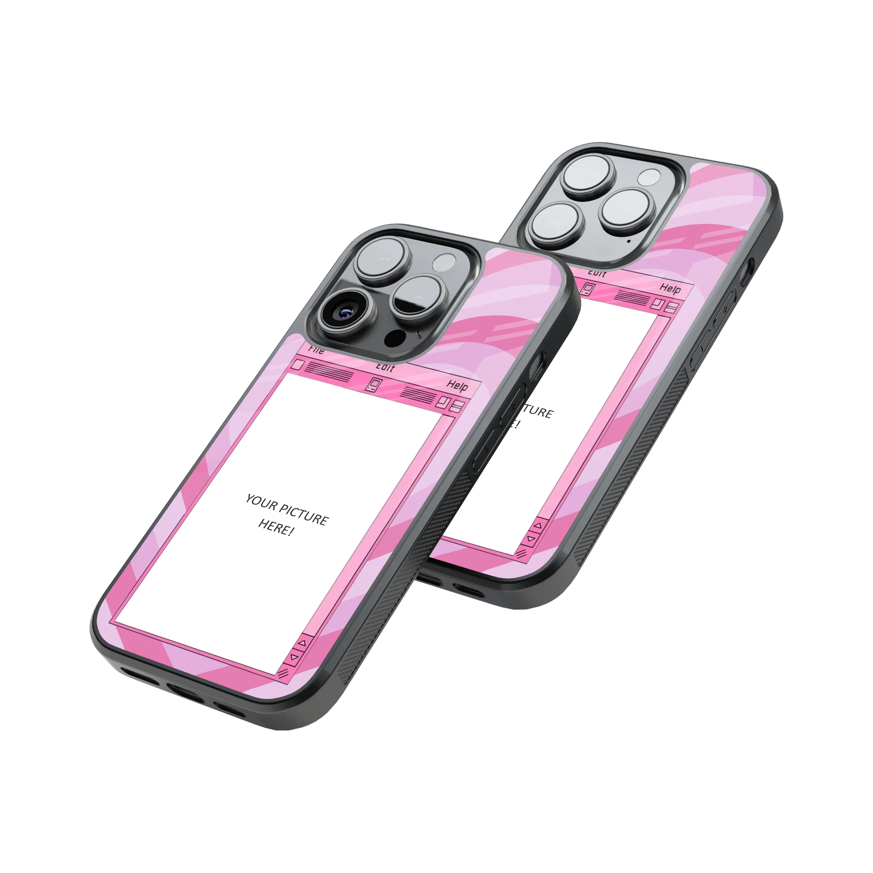 Polaroid Personalised Glass Phone Case