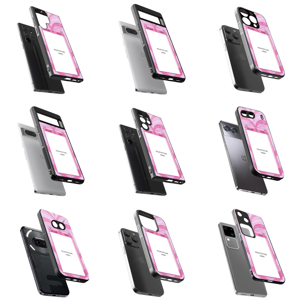 Polaroid Personalised Glass Phone Case