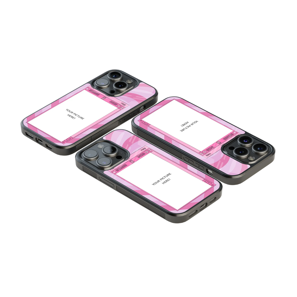 Polaroid Personalised Glass Phone Case