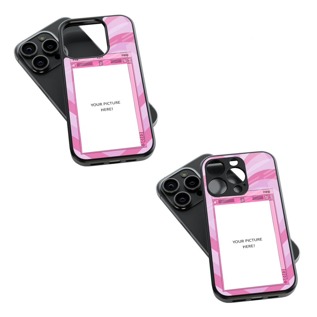 Polaroid Personalised Glass Phone Case
