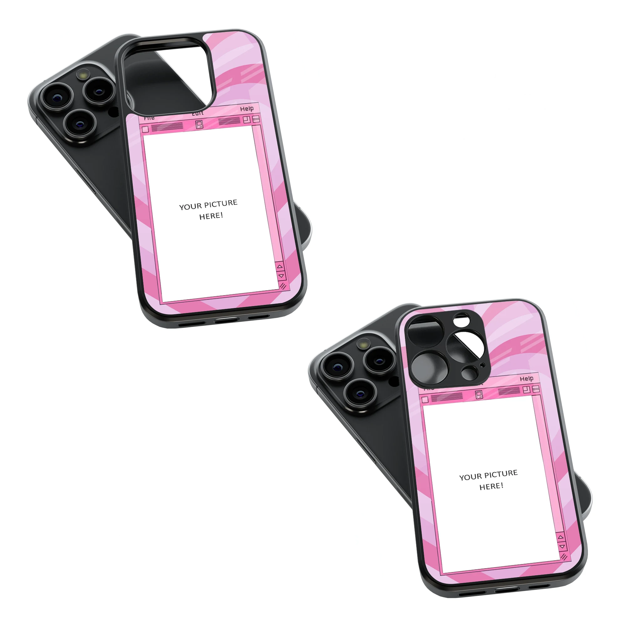 Polaroid Personalised Glass Phone Case