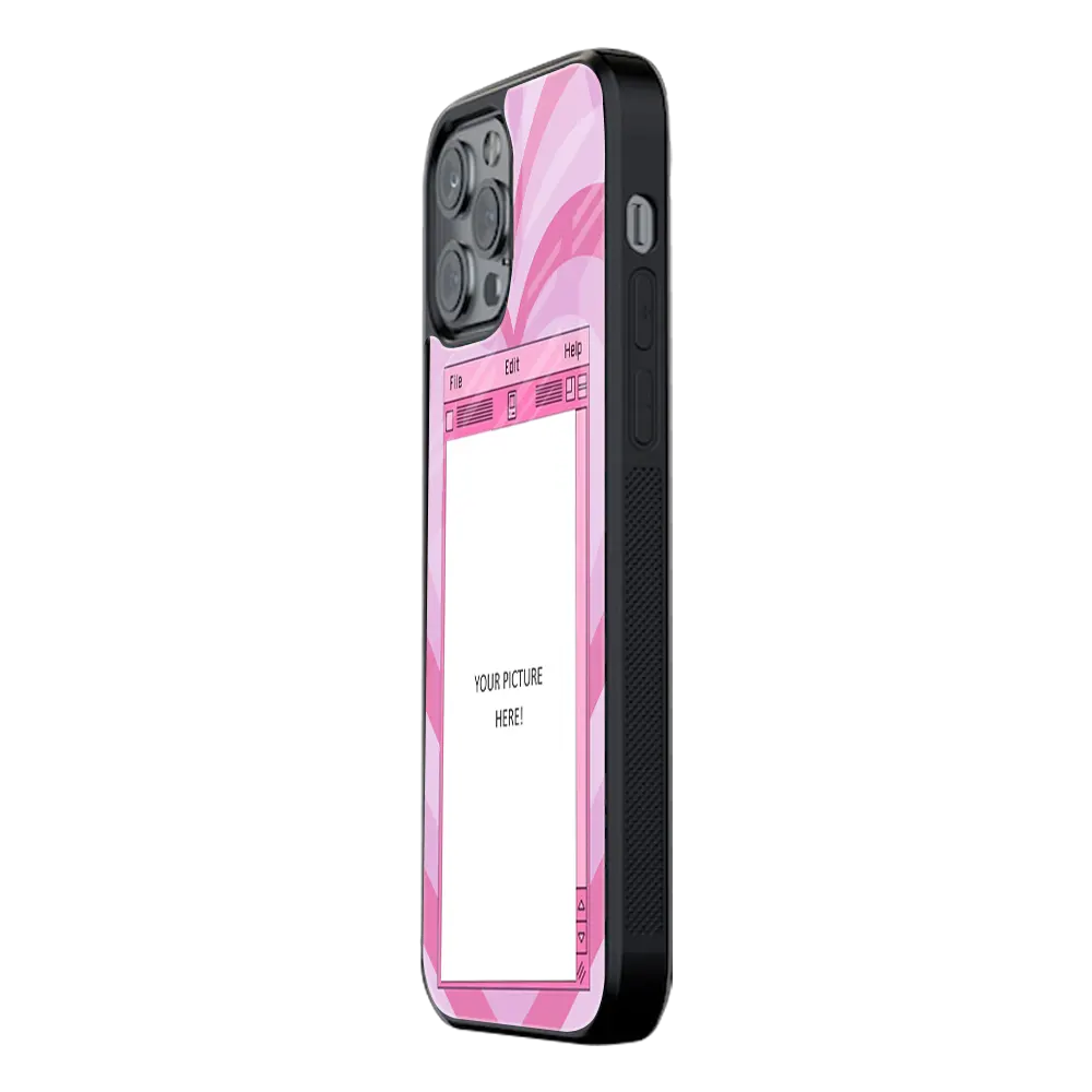 Polaroid Personalised Glass Phone Case