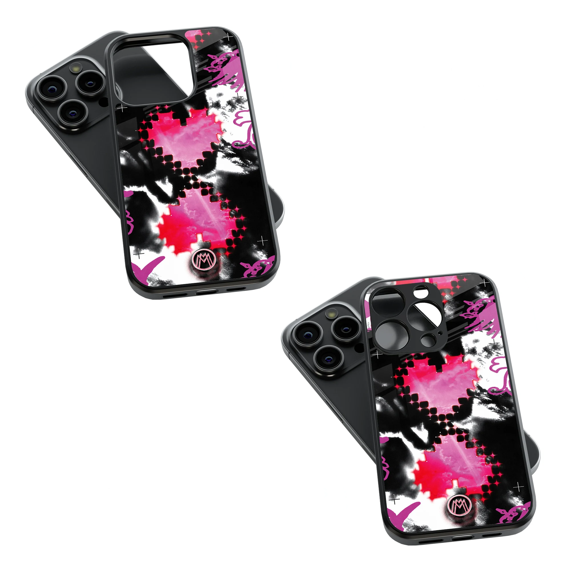 Trendy Glass Back Mobile Case for iPhone, Samsung, Redmi, OnePlus, Google Pixel, Motorola