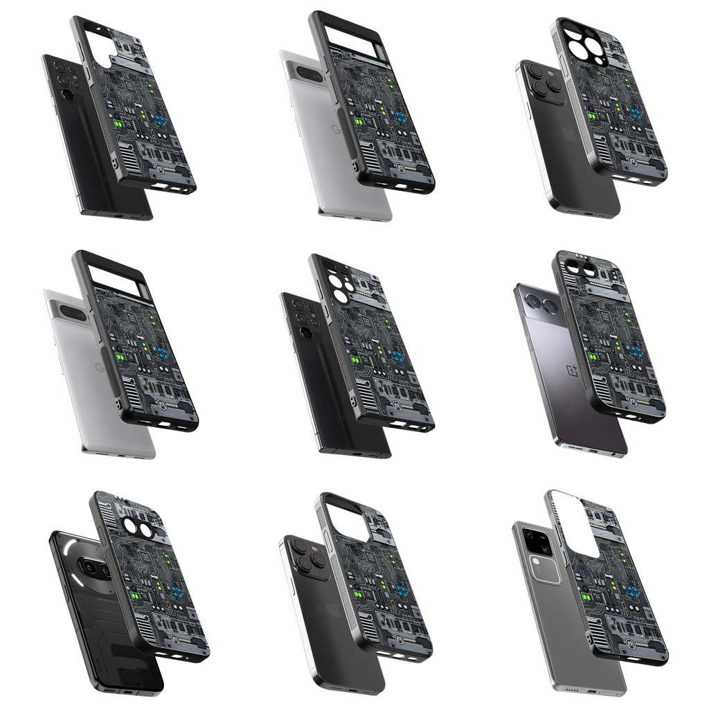 Durable Glass Back Mobile Case for iPhone, Samsung, OnePlus, Google Pixel, Redmi, Vivo, Oppo