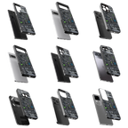 Durable Glass Back Mobile Case for iPhone, Samsung, OnePlus, Google Pixel, Redmi, Vivo, Oppo