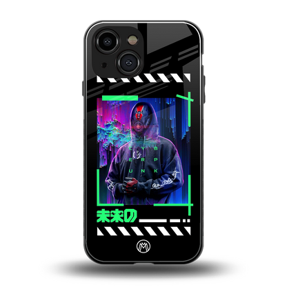 cyberpunk back phone cover | glass case for iphone 13 mini