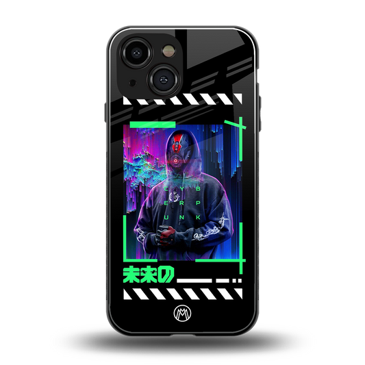 cyberpunk back phone cover | glass case for iphone 13 mini