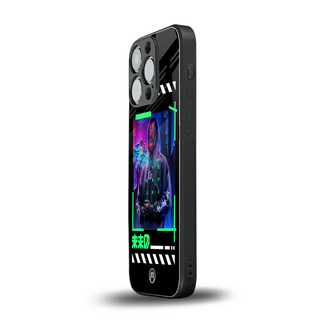cyberpunk back phone cover | glass case for iphone 13 pro