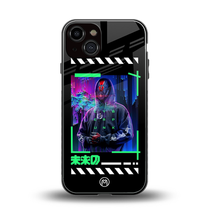 cyberpunk back phone cover | glass case for iphone 13