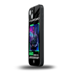 cyberpunk back phone cover | glass case for iphone 15 plus