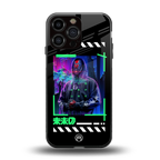 cyberpunk back phone cover | glass case for iphone 14 pro max