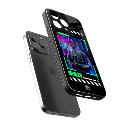 cyberpunk back phone cover | glass case for iphone 14 pro max