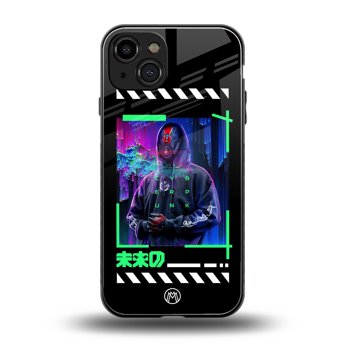 cyberpunk back phone cover | glass case for iphone 15