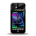 cyberpunk back phone cover | glass case for iphone 16 plus